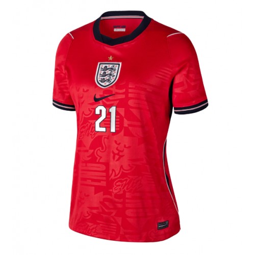 England Eberechi Eze #21 Bortatröja Dam VM 2026 Kortärmad